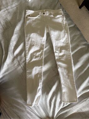 Eileen Fisher White Skinny Jeans